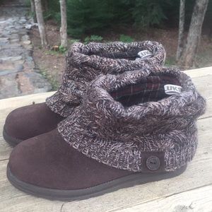 Muk Luk Faux Suede Ankle Boot